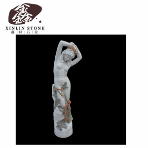 Adornos para exteriores <span class=keywords><strong>Personas</strong></span> <span class=keywords><strong>famosas</strong></span> Tamaño real Mármol blanco Piedra natural Estatua <span class=keywords><strong>de</strong></span> piedra tallada en piedra Escultura a la venta - Product Image 1