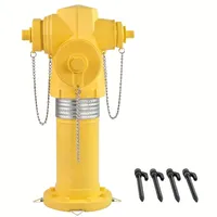 Sculpture en résine Offre Spéciale avec bouche d'incendie jaune, décoration de jardin extérieur pour chemin de pelouse, cadeau chaleureux pour amoureux des animaux domestiques