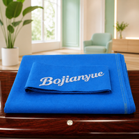 Tissu de billard bleu de tournoi de remplacement pour table de billard avec un ensemble de 6 bandes carrées prédécoupées