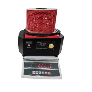 Minihorno eléctrico de fusión de inducción de frecuencia media, 1KG, en venta