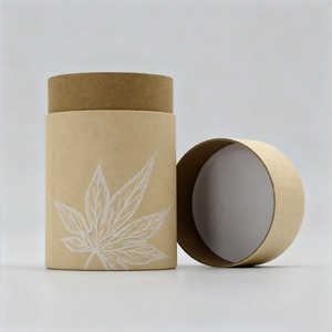 Tubo de Papel Cilíndrico Redondo Biodegradable, Personalizable con Logotipo y Tamaño, para Envasado de Alimentos, Café en Grano, Té, en Bolsas, de Papel Kraft - Product Image 4