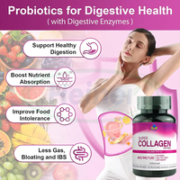 Ausreson Hydrolyzates Collagène en Capsules Éclaircissant Vitamine C Cheveux Peau et Ongles Multi-Collagène Hydrolyzates Capsules de Collagène