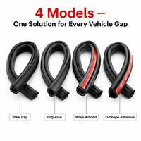 Burlete de goma EPDM para pilar B de coche, protector de borde de puerta, antiviento, antipolvo, insonorizado para camión, SUV, MPV