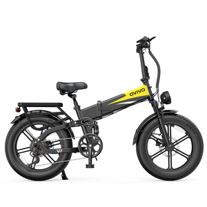 ओविवो 250w 750w 20h 25 किमी/घंटा उच्च टोक़ 20 इंच वसा टायर फोल्डिंग साइकिल 48 वी इलेक्ट्रिक हाइब्रिड बाइक निलंबन हाइड्रोलिक डिस्क ब्रेक - Product Image 3