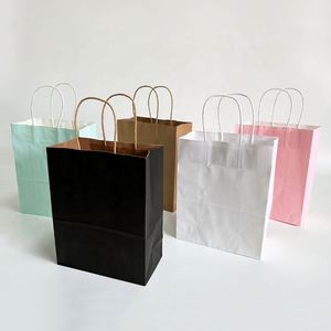 Custom Printed Logo Offset Printing Eco-Friendly Disposable Recyclable Biodegradable Kraft Paper <b>Bags</b> Customized Size Restaurant - Product Image 4