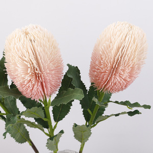 Fleurs artificielles Bankswood, tige de 64 cm, tête de 8 cm, fleurs en soie haute simulation pour la décoration de la maison, accessoires de mariage - Product Image 1