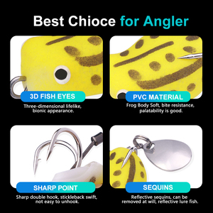 3cm 3.3g Wholesale Topwater Fly Fishing Artificial Bait Saltwater Insect Soft Lures Bass Fishing Frog Lures Spinner - Product Image 3