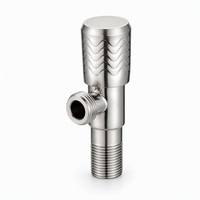 Katup Sudut Berlapis Krom Bukaan Cepat 1/2" Badan Kuningan Tembaga Katup Air Manual Buatan Fujian