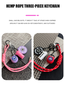 3D Fitness salonu sportif yeni karikatür ationrope l halat kolye aksesuarları spor halter plakaları dambıl dambıl anahtarlık - Product Image 4