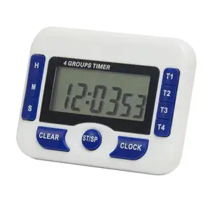 Multifunktion aler digitaler Küchen timer mit Uhr alarm Countdown-Countdown-Funktions labor