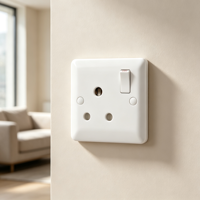 Prise murale simple personnalisée OEM avec interrupteur à bascule, interrupteurs muraux commerciaux en gros pour la décoration