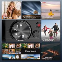 NBD kamera perekam foto profesional, kamera digital 16x perbesaran Digital 4k HD CMOS ringan portabel