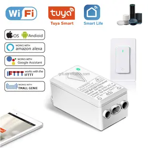 Smart Light Switch mit Remote Smart Switch Funktioniert mit Alexa und Google Home 2,4 GHz WLAN-Lichtsc halter Commutateur intelligent