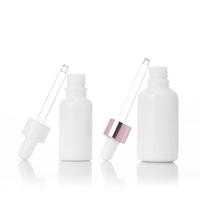 Flacons compte-gouttes en porcelaine blanche personnalisés, pipettes graduées de luxe pour sérum et huile cosmétique, soins capillaires