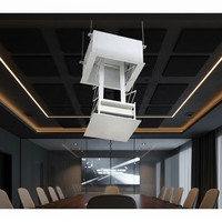 Support de projecteur télescopique motorisé encastré au plafond, réglable, en acier laminé à froid, personnalisé JGST