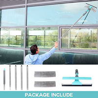 Nettoyeur de vitres extensible de haute qualité, raclette de nettoyage de vitres à domicile, épurateur de vitres en microfibre