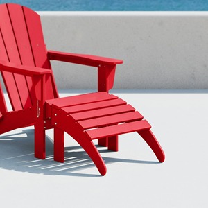 Chaise pliante <span class=keywords><strong>Adirondack</strong></span> en bois de cèdre au design moderne <span class=keywords><strong>Fauteuil</strong></span> de patio à moitié assemblé pour parc, cour et livraison directe - Product Image 1