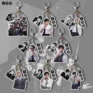 Porte-clés en acrylique écologique et sûr, thème Kpop Idol Bangtan Boys (Jungkook, V, Jimin, Jin, Suga, Rm) - Collection 2026 World Tour Arirang - Vente en gros - Product Image 2