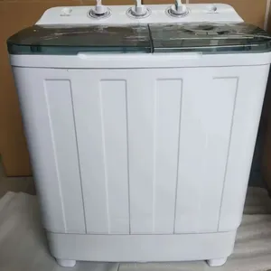 Cross border semi-automatic household stainless steel dewatering bucket 6kg double bucket washing machine