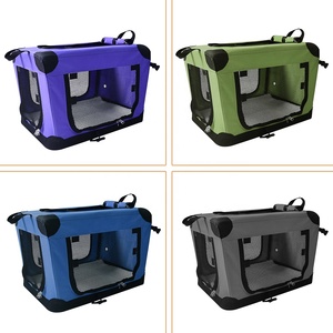 Cages pliantes 3 portes pour animaux de compagnie chenil pour chien intérieur et extérieur chien chat maison boîte de transport pour chien pour voiture - Product Image 5