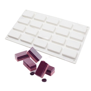 Moule en silicone rectangulaire pour gâteau mousse français, moule à garniture pour mousse, ustensiles de cuisson au four - Product Image 2