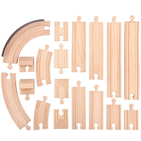 Accessoires en bois modèle de train ferroviaire jouets accessoires de gare ferroviaire jouet de voies de train en bois