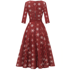 Moda Vintage modesto boda invitado 3/4 mangas <span class=keywords><strong>otoño</strong></span> vestidos Formal Iglesia vestido de cóctel para mujer - Product Image 6