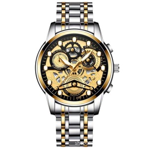 Nuevo Reloj de Pulsera para Hombre 2026 con Movimiento de Cuarzo, Elegante, Esqueleto, Resistente al Agua - Product Image 4