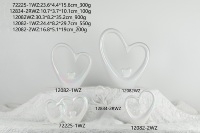 Décoration d'intérieur en porcelaine en forme de cœur, cadeau adorable pour la Saint-Valentin, idéal pour l'emballage personnalisé destiné aux détaillants et fournisseurs.