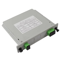 Conector de fibra SC/APC Divisor de fibra óptica Plc 1X2 Tipo de tarjeta de inserción Tipo de ranura Divisor de PLC 1X2 Caja divisora de fibra Plc SC/APC