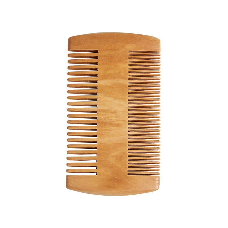 Natural wood color wooden comb - F