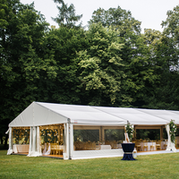 Tente de chapiteau de fête de mariage d'exposition en forme de A transparente pour grand événement extérieur personnalisé bon marché pour 100 300 500 personnes