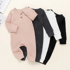 Ropa de Bebé Recién Nacido, Mono de Manga Larga Unisex de Algodón Orgánico - Product Image 1