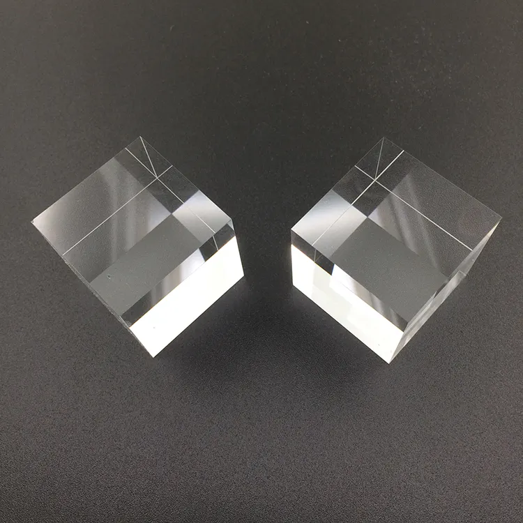 Customizable optical glass cube polarizing prism