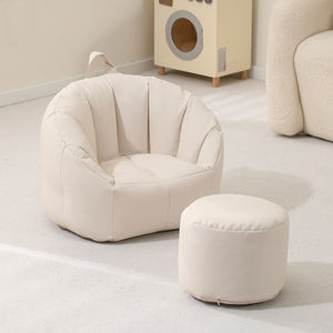 เก้าอี้โซฟาสไตล์อิตาลีผ้ากันน้ำสีขาวสำหรับห้องนั่งเล่นหรือเด็ก - Product Image 1