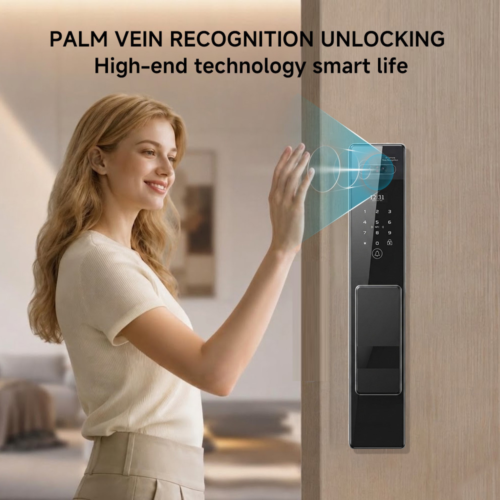 Tuya WiFi Smart Lock 3D Face Recognition Unlck Remote APP Control for Residential Entrance Doors and Hotels · image 6
