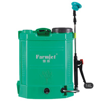 Semprotan Pertanian Farmjet 16L / 18L / 20L, Semprotan Ransel Baterai untuk Pengendalian Hama dengan Semprotan Elektrik