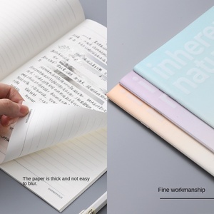 High Value Custom B5 Spiral Bound <strong>Notebook</strong> with 60 <strong>Sheets</strong> PP Saddle Nail Notepad Simple Transparent Cover Wholesale for Students - Product Image 4