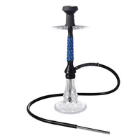 Chicha en résine givrée en forme de crâne, style luxe léger, multi-trous, ensemble complet arabe, vente en gros d'usine pour l'exportation transfrontalière