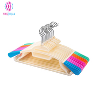 Cintres colorés de haute qualité, polyvalents, personnalisables, pratiques, durables, antidérapants, en plastique, pour la maison