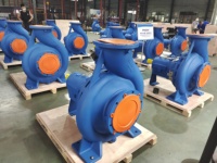 Pompe à eau centrifuge haute pression de 10 pouces et 12 pouces avec une hauteur de refoulement de 60 m, capacité de 1000 m3/h, pompe à grand débit à entraînement moteur