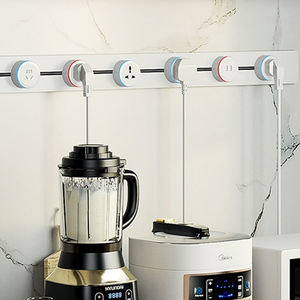 2024 Hot Sale Kunden spezifische 8000W 32A Wand-Küchen steckdosen 0,4 M-3M Aluminium legierung Power Track <span class=keywords><strong>Rail</strong></span> <span class=keywords><strong>System</strong></span> 3 <span class=keywords><strong>UK</strong></span> Steckdosen - Product Image 2