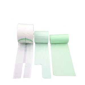 Ecofriendly Custom Tshirt Bags Biodegradable Cornstarch <b>Material</b> Custom Logo Available Biodegradable <b>Packaging</b> Sostenible - Product Image 4