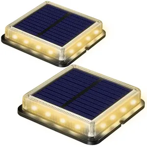 16 LED wasserdicht neue Energie ressourcen warmes Licht Solar Outdoor Boden Wand Garten Rasen LED Straßen laternen Lichter