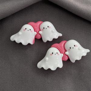 Halloween mignon dessin animé série résine Flatback mince breloques bijoux accessoires écologique bricolage coque <span class=keywords><strong>de</strong></span> téléphone à la main épingle à cheveux déco - Product Image 6