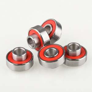 Rodamiento de rueda para patines en línea 608 2RS de acero cromado C3 antirrobo con eje para restaurantes - Product Image 4