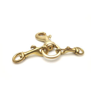 ตะขอยึดคาราบิเนอร์ทองเหลือง BT-059B-4,อุปกรณ์เสริมคาราบิเนอร์ตะขอเกี่ยวแบบหมุนได้ - Product Image 2