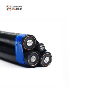 33kv abc pacote aéreo cabo poder transmissão linha 3 + 1 núcleo alumínio condutor PVC XLPE cabo isolado - Product Image 6