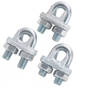Clip en fil d'acier série JK en fonte, attache en U galvanisée à chaud pour fil de maintien de poteau 10 kV - Product Image 1