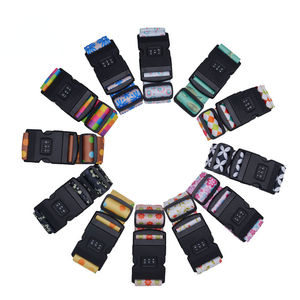 <span class=keywords><strong>Sangle</strong></span> de bagage personnalisée en polyester 5*180 CM avec serrure à <span class=keywords><strong>code</strong></span> pour <span class=keywords><strong>valise</strong></span>, <span class=keywords><strong>sangle</strong></span> de bagage réglable fixe avec serrure à <span class=keywords><strong>code</strong></span> - Product Image 2